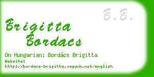 brigitta bordacs business card